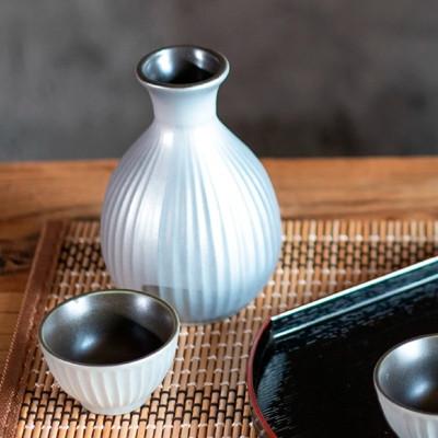 ふるさと納税 土岐市 【美濃焼】ガレナシルバー 酒器揃 徳利・盃セット |  | 01