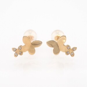 K18 0.04ct ダイヤモンド ピアス　FFP-000339