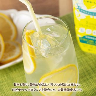 【3ヶ月 定期便 】サンA 宮崎育ちのレモネードPET （500ml×48本）【 全3回 飲料 栄養機能食品 レモン 檸檬 マルチビタミン配合 セット ジュース PET 長期保存 備蓄 送料無料】[F