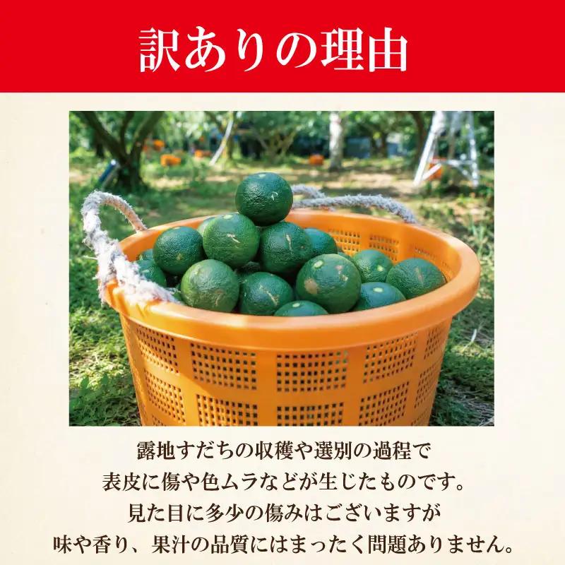 訳あり すだち 1kg すだち 【9月のみ発送】 徳島県産