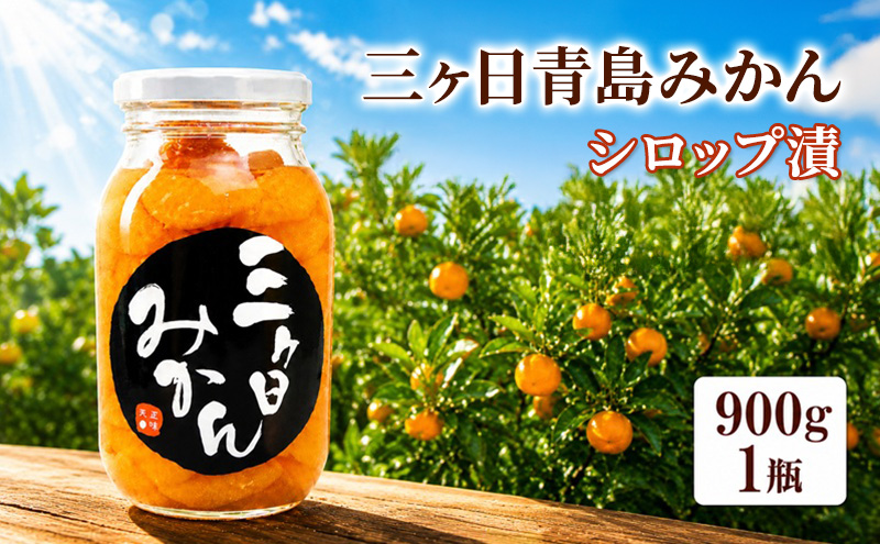 三ヶ日 青島みかん エキストラライト シロップ漬 1本（900g×