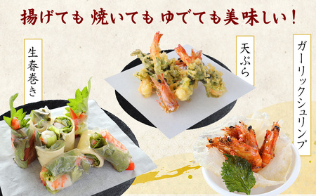 【久米島漁協】活〆冷凍車海老　生食用500g