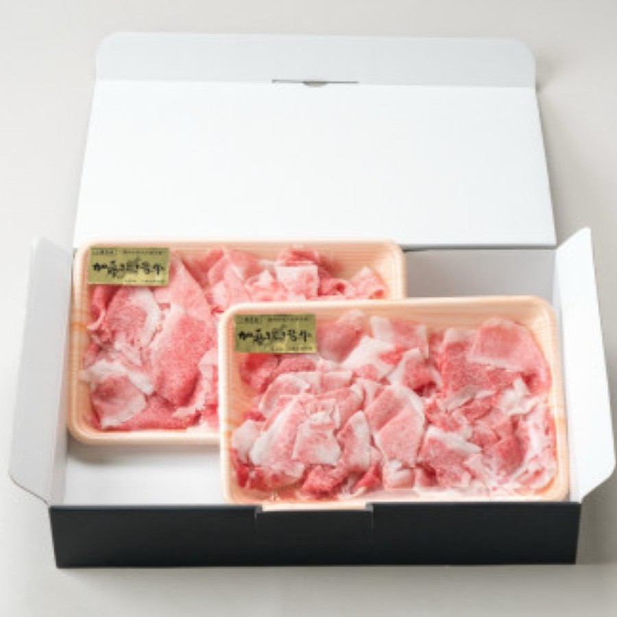 加藤牧場 黒毛和牛赤身（バラ）切り落とし400g（200g×2パック）松阪牛の品評会で最優秀賞受賞歴│牛肉 国産牛 国産 和牛 大容量 冷凍便 ロース 肩ロース 焼肉 しゃぶしゃぶ すき焼き_イメージ