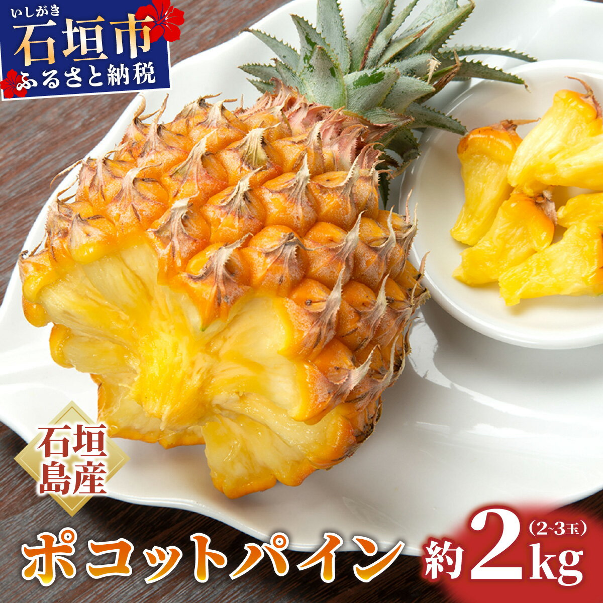 【ふるさと納税】＜先行予約＞ 石垣島産 ポコットパイン (ボゴール) 約2kg (2〜3玉) JAおきなわ ＜2026年5月順次発送＞ | パイン パイナップル フルーツ 果物 ポコットパイン ボゴールパイン 沖縄県 石垣市 人気 送料無料