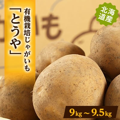 有機栽培じゃがいも「とうや」　9kg〜9.5kg【配送不可地域：離島・沖縄県】【1321862】