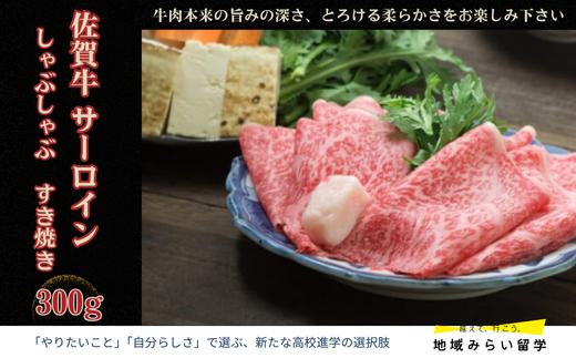 
            【ミートプラス】佐賀牛 サーロイン しゃぶしゃぶすき焼き 300g
          