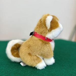 ＜よちよちあきた＞秋田犬赤毛ぬいぐるみ　座り　Ｓサイズ　【45P7313】