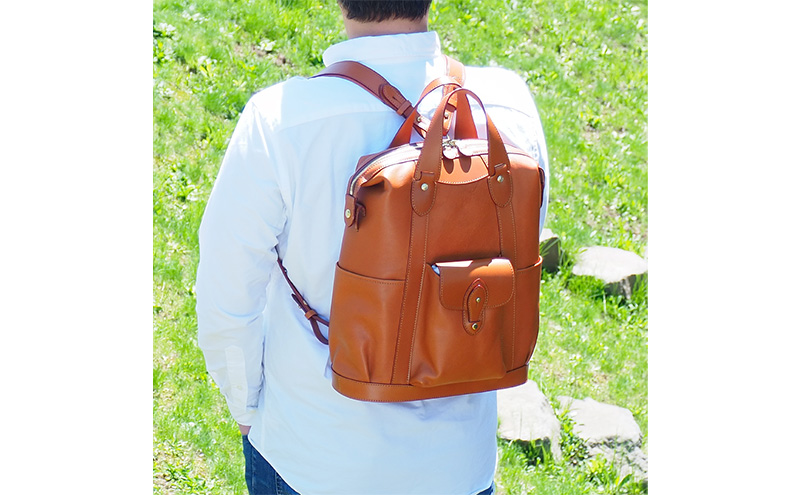 ソフト リュックサック A4 キャメル ＜名入れ無＞