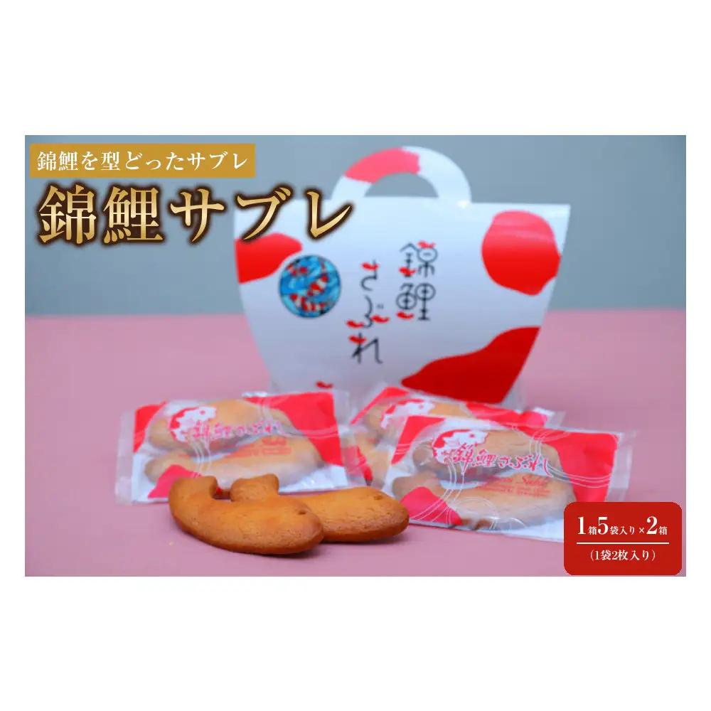 錦鯉サブレ　2箱セット（5袋入り×2箱）