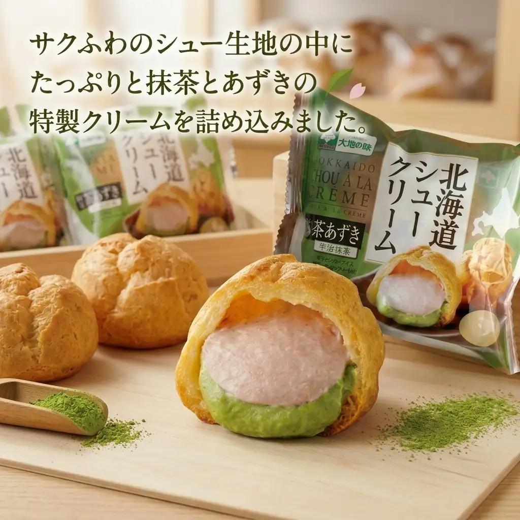 【ふるさと納税】北海道シュークリーム （抹茶あずき） 8個入 冷凍シュークリーム スイーツ デザート 洋菓子 抹茶 あずき 個包装 お菓子 ギフト お取り寄せ アイスクリーム 出産祝 結婚祝 おやつ 