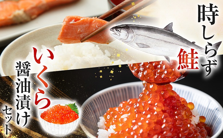 【北海道根室産】時しらず鮭600g×1P・いくら醤油漬け50g×3P C-42094