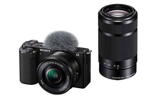 【ブラック】【台数限定】デジタル 一眼 カメラ VLOGCAM ZV-E10Y ダブルズーム レンズ キット ソニー / カメラ 一眼 レンズ zv-e10y ZV 画像処理 かめら Sony vlog 動画 撮影 旅行 瞬間 高速 書き出し 高画質 イメージセンサー ムービー 記録 画像 4K sony Vlog 記念撮影 熊本県 菊陽町y [BHBZ008]