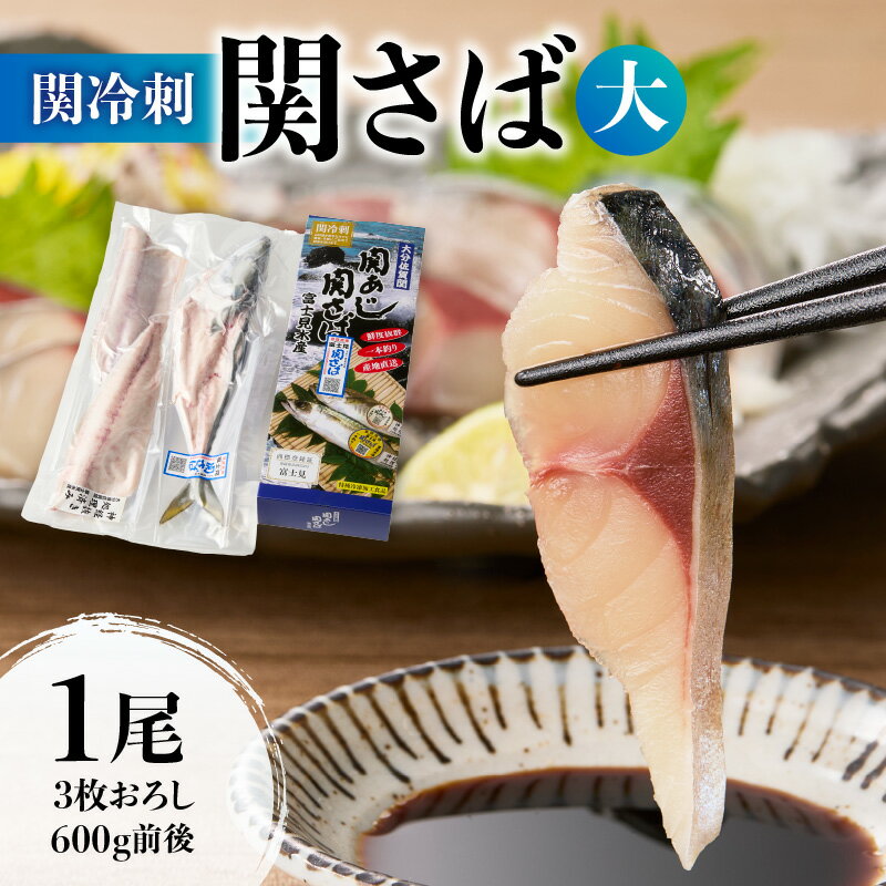 【ふるさと納税】関冷刺 関さば（大） 関サバ 関さば さば サバ 鯖 真さば 真サバ マサバ 魚 600g 3枚おろし 下処理済み 関冷刺 お刺身 刺身 海鮮丼 りゅうきゅう 冷凍 流水解凍 新鮮 佐賀関 豊後水道 国産 九州産 大分県産 大分特産品 大分名産 期間限定 旬 E04002