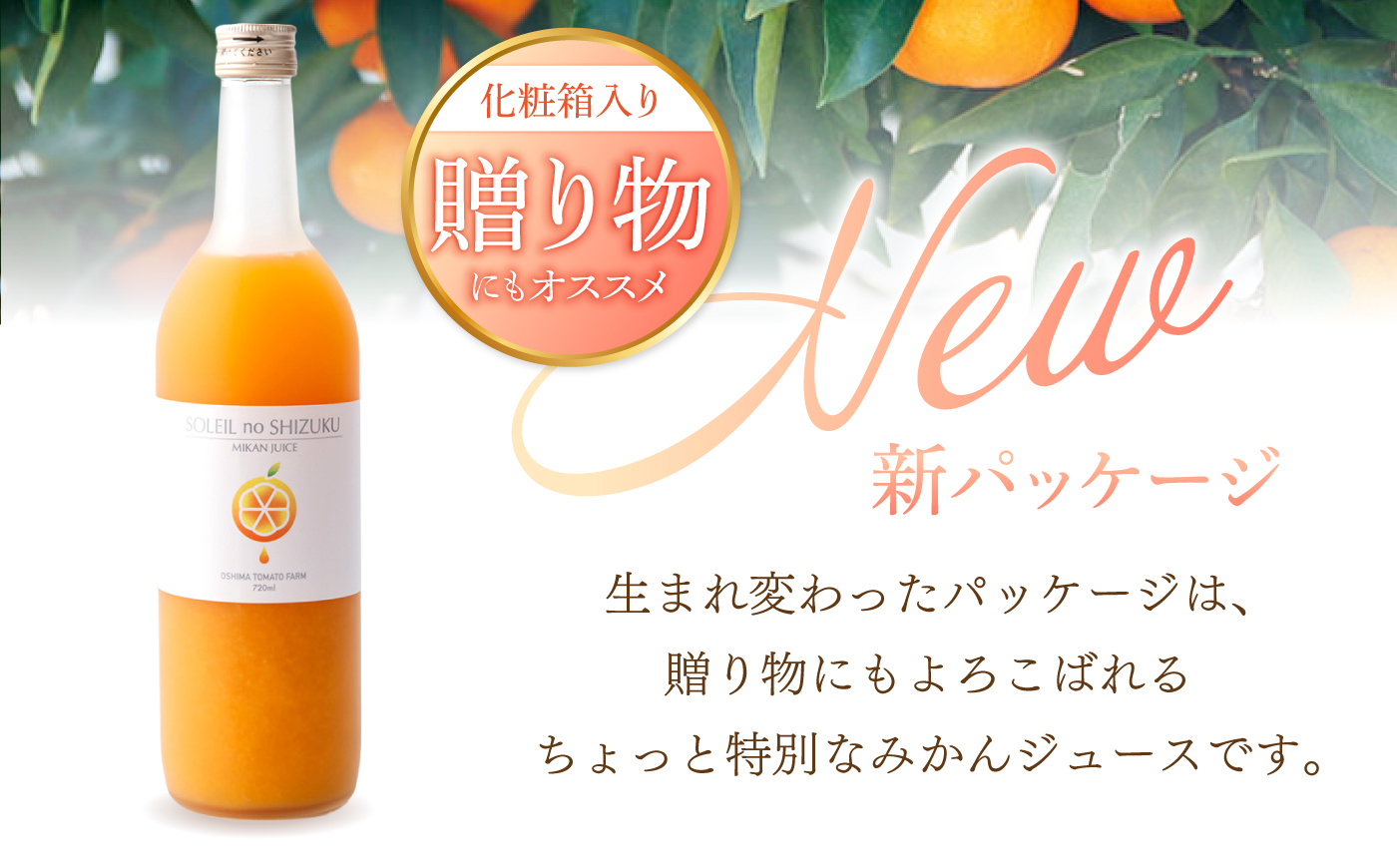 【先行予約】 原口みかん ジュース 「ソレイユのしずく」 720ml×2本 ＜大島造船所 農産グループ＞ [CCK041] 長崎 西海 みかん ミカン ジュース 贈答 ギフト