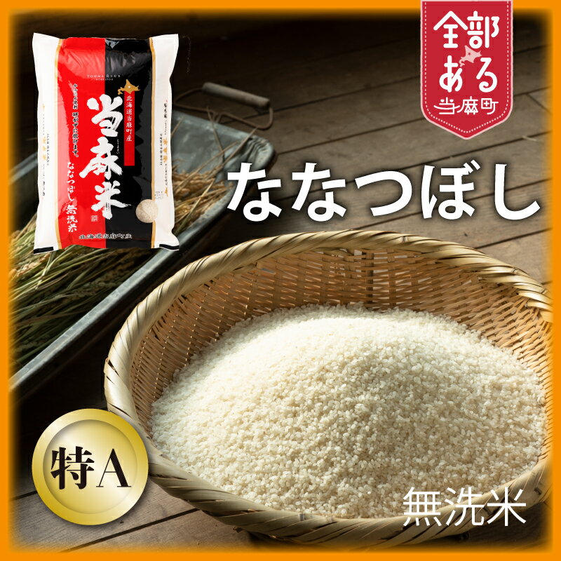 【ふるさと納税】 無洗米ななつぼし ※令和7年産※ ブランド米 北海道米 送料無料（選べる 単品／定期便）5kg 1回 6回 無洗米 安全安心 人気 お取り寄せ 北海道 当麻町 米どころ JA当麻