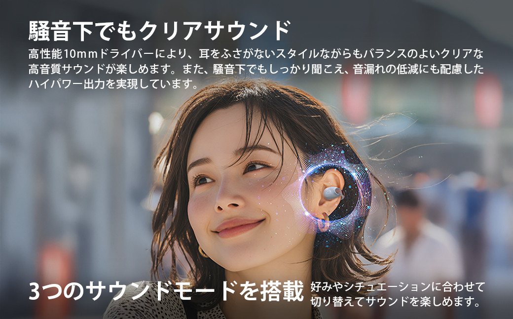 Victor 完全ワイヤレスイヤホン HA-NP1T-H（アイスグレー）