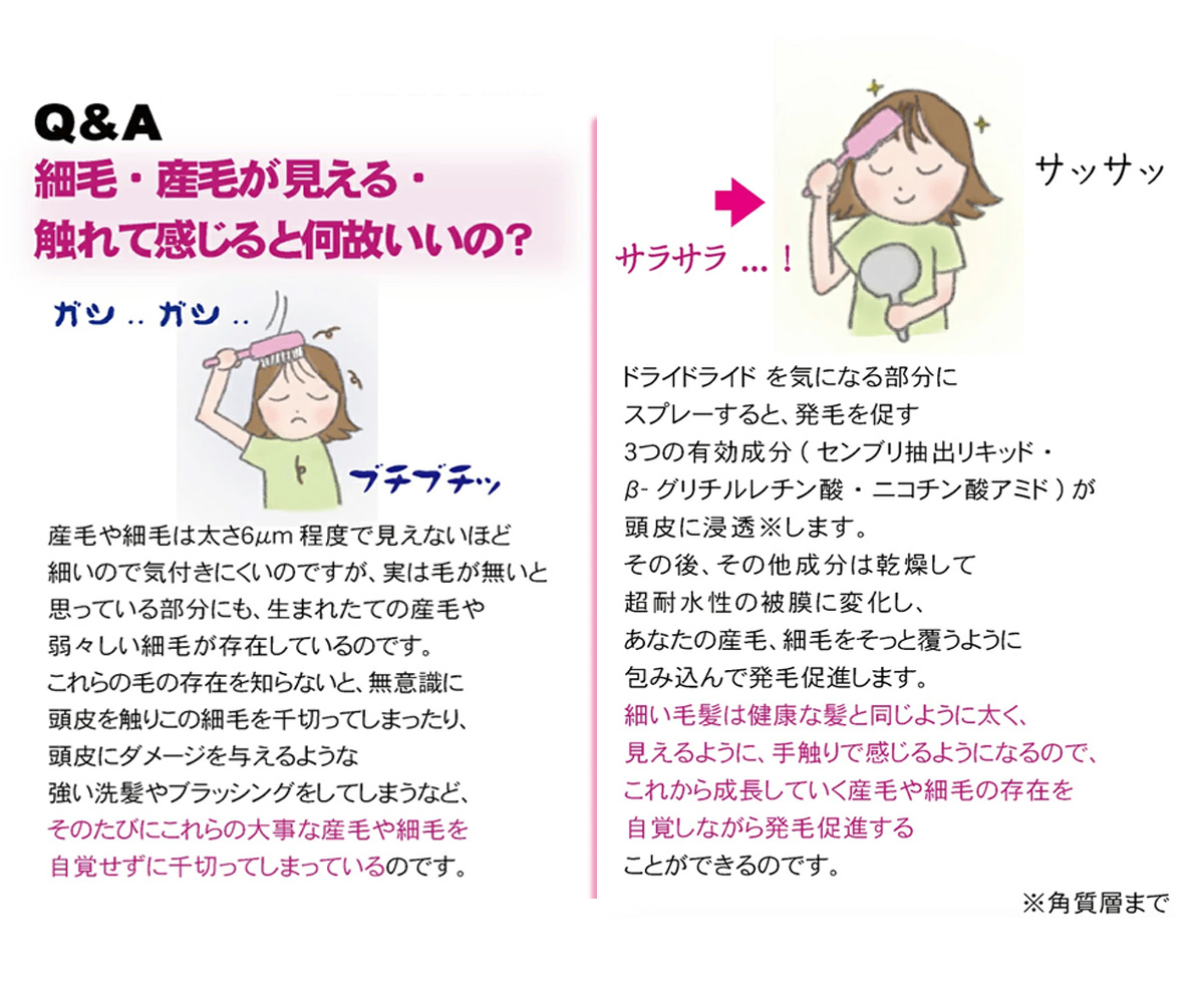 【黒髪向け】医薬部外品 育毛・発毛促進剤 ドライドライド クイックインパクト 120mL