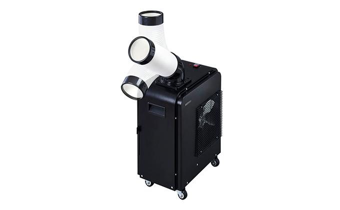 スポットクーラー 1.8kW ISAC-0802-B ブラック アイリスオーヤマ 空調 空気清浄機 