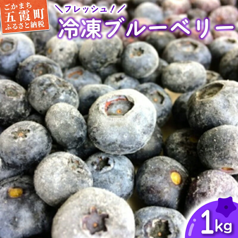 【ふるさと納税】フレッシュ 五霞町産 冷凍ブルーベリー1kg - ブルーベリー 新鮮 フレッシュ 大粒 無農薬 冷凍 フルーツ 果物 そのまま おやつ 朝食 茨城県 五霞町