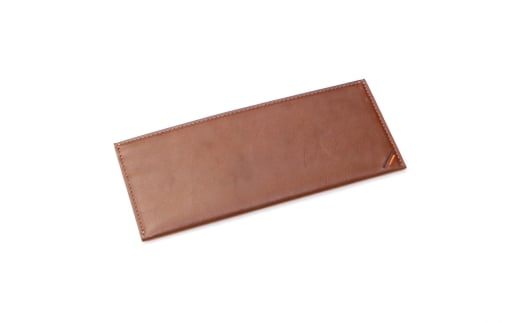 フタもマチもない薄長財布 カフェブラウン 牛革 (栃木レザー)｜長財布 メンズ 革 小銭入れなし ファスナーなし フタなし 薄型 薄い 革財布 本革 レザー 革職人 デュアルライン [1214]