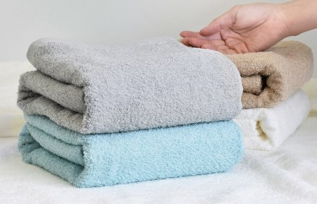 ギフト仕様 毛羽落ち軽減 バスタオル 2枚（ベージュ） ／ 人気の日用品 タオル 泉州タオル 国産タオル 泉州タオル 泉佐野タオル 日本タオル 吸水タオル 綿100％タオル 普段使いタオル シンプルタ