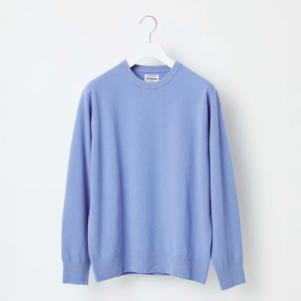 【ふるさと納税】 ≪順次発送≫ Yonetomi×Spiber NEW BASIC KNIT PULLOVER BLUE ブルー 青 ニューベーシックニット 服 洋服 ユニセックス メンズ レディース ブランド 山形県 山辺町 送料無料 yt-npxxa-sn ※沖縄・離島への配送不可