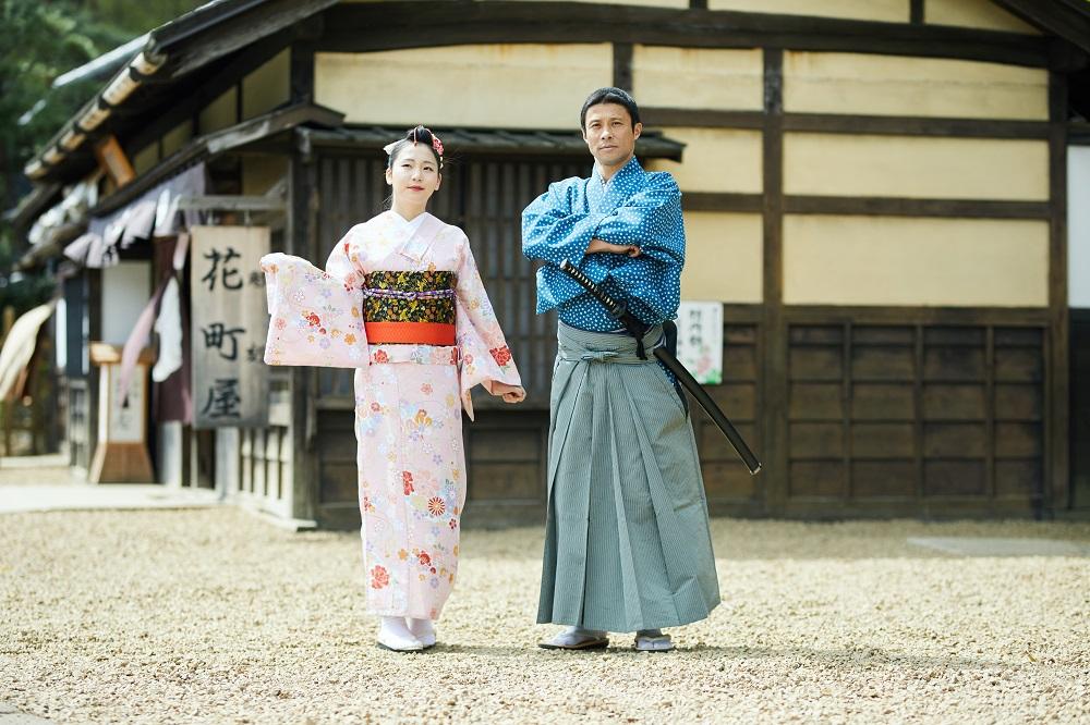 【江戸ワンダーランド日光江戸村】侍・武家娘変身体験（ペアご招待券付き）