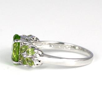 ペリドット リング 2.5ct Ag900(Pt100) （13379）