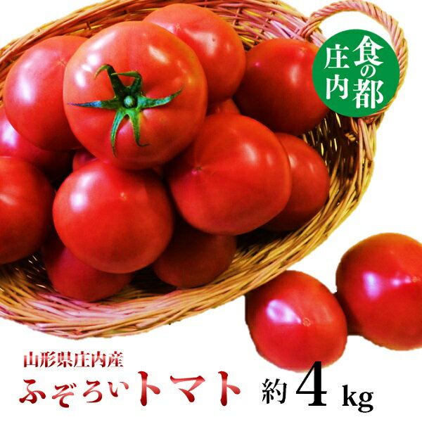 【ふるさと納税】食の都庄内　庄内産ふぞろいとまと 約4kg　※6月上旬頃～配送予定（マルショウ青果有限会社）