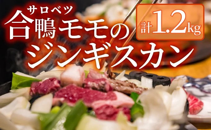 
                  合鴨モモジンギスカンセット 1.2kg　｜冷凍 北海道産 国産 かも カモ 鴨 鴨肉 焼肉 バーベキュー BBQ お手軽 おつまみ お中元
                