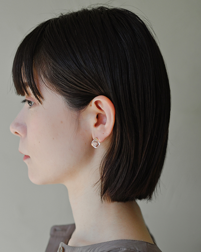 HARIO ピアス フロート［HAA-FT-P］ ※離島への配送不可｜耐熱 ガラス アクセサリー ハリオ ランプワークファクトリー 職人 繊細 フォーマル カジュアル きれいめ おしゃれ 20代 30