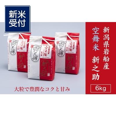 ふるさと納税 村上市 【新米受付・令和8年産米】空舞米　岩船産 新之助精米6kg NA4149