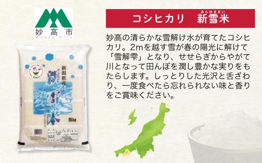 《令和8年産新米》上越地域3市 リレー米 5kg×6回 30kg コシヒカリ つきあかり にじのきらめき みずほの輝き【上越市 妙高市 糸魚川市 コシヒカリ こしひかり 5kg 米どころ新潟 定期便 
