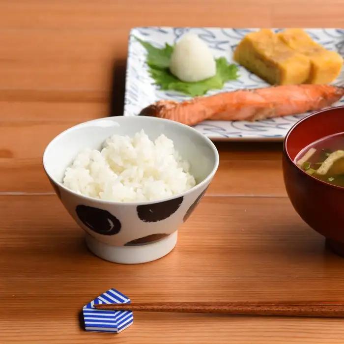 【波佐見焼】natural69 swatch 茶碗 5個セット パレット／ポロック／ステッチ／タイル／ジップ 食器 皿 ご飯茶碗 お茶碗 茶碗 波佐見焼 [QA14] 波佐見焼