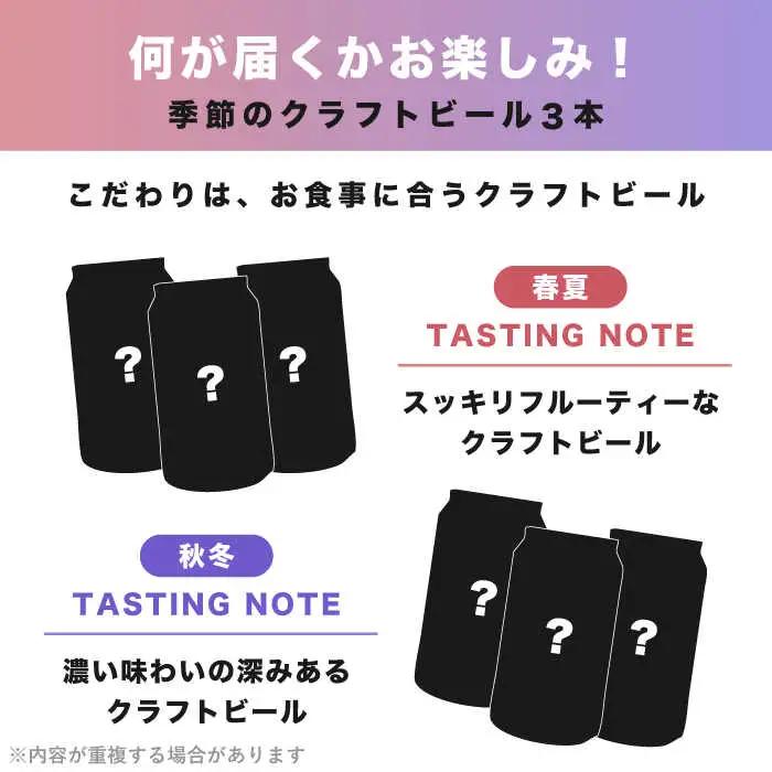 【全6回 定期便】クラフトビール 定番3種と季節のクラフトビール 計6本セット[AQBX072]