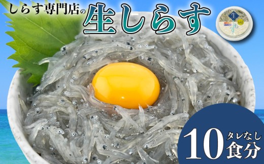 土佐のお刺身「生しらす」10個セット <タレなし>