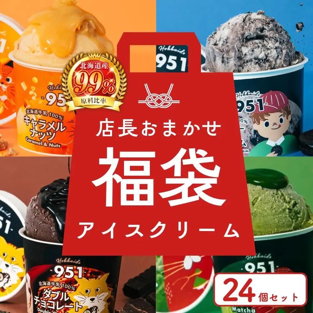 【福袋】951アイスクリーム　24個セット｜スイーツ 北海道 札幌市