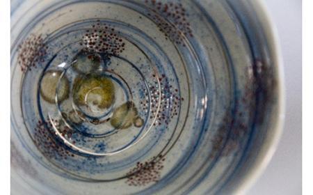 大谷焼 幻の渦潮麺鉢セット（茶・白）