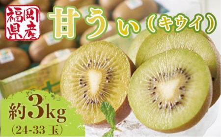 【期間限定発送】 キウイ 甘うぃ 約 3kg [南国フルーツ 福岡県 宇美町 um40azo970033] 福岡県産 キウイフルーツ フルーツ 果物 くだもの