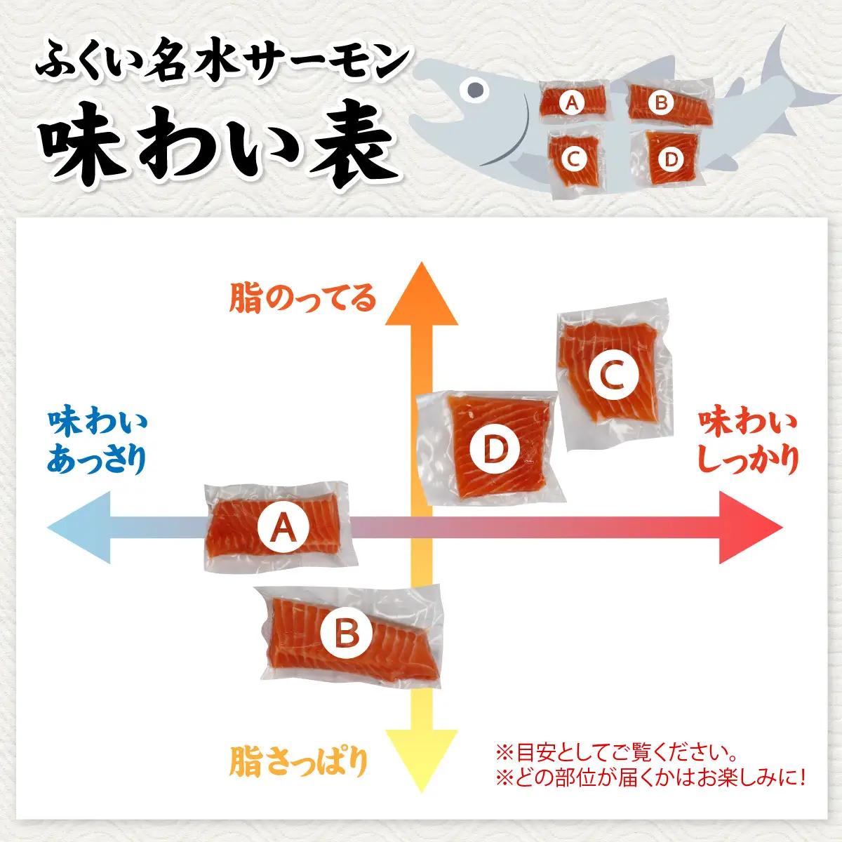 ふくい名水サーモン（小分けパック）約600ｇ[A-065058]