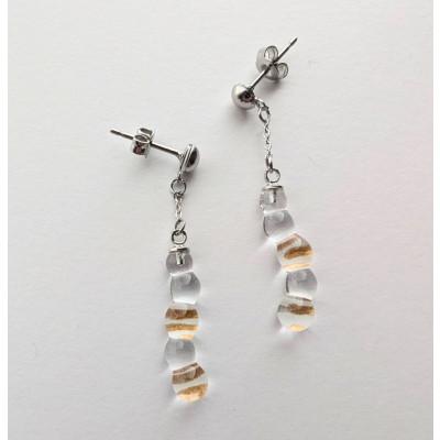 ふるさと納税 木曽町 【木曽発】アップサイクルガラス アクセサリー imomushi