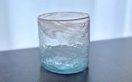 【ギフト用】〈ガラス作家　田中沙弥佳〉グラス「硝器ー夕暮ー」 硝子 ガラス 贈り物 ギフト F6L-1280