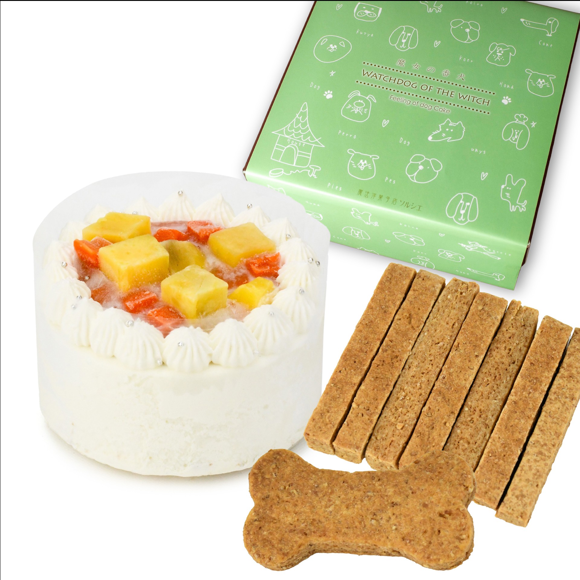 
                  【着日指定可】 中型犬～大型犬用 クリームデコレーション ケーキ 3号（270g） | デザート ケーキ ペット ペット用ケーキお菓子 ペットおやつ ペット 犬 犬用おやつ 洋菓子 冷凍 着日指定 お誕生日 誕生日  ギフト お祝い 愛媛県 松山市
                