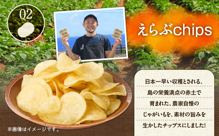 花火大会 応援！島 の ビール ” 島みかん ペールエール ”と じゃがいも チップス ” えらぶchips ”の「 晩酌セット 」 ビール × 2本 、チップス × 4袋 C064-002-04 酒