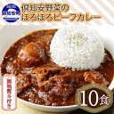 【ふるさと納税】無地熨斗 倶知安 ビーフカレー 中辛 計10個 北海道 レトルト食品 牛肉 ビーフ 野菜 じゃがいも カレー レトルト お取り寄せ グルメ スパイス スパイシー 　【 惣菜 レトルトカレー 洋食 】