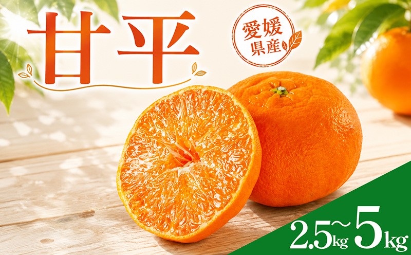 
                  甘平 約2.5kg / 約5kg 家庭用 【2027年2月上旬頃から順次発送】 | みかん 愛媛 甘平 かんぺい 愛媛三大高級柑橘 ( 紅まどんな 甘平 せとか ) のひとつ 柑橘 カンペイ ミカン かんきつ mikan フルーツ くだもの 果実 カンキツ 果物 ふるーつ おやつ 蜜柑 おれんじ オレンジ orange デザート グルメ お取り寄せ 送料無料 松山市 愛媛県
                
