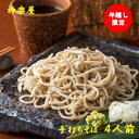 【ふるさと納税】そば【 年越し 限定 】手打ち 蕎麦 (そばつゆ＆薬味付き) 4食分 【発送日:12/29 or 12/30 】事前予約 石臼挽き 大晦日 お正月 年末年始 4人分 4人前 蕎麦 玄そば 手作り つゆ付き 二八 宮田醤油店 夏油 自家栽培 岩手県 北上市 神楽屋 年内発送