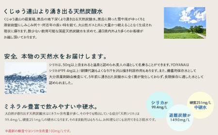 天然炭酸水YOIYANA　500ml×24本 【シリカ シリカ水 天然シリカ 天然炭酸水 炭酸水 炭酸 炭酸飲料 微炭酸 人気 おすすめ 湯布院 由布院 ゆふいん】