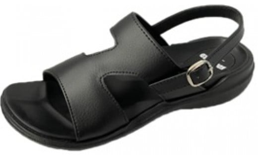 婦人用  バックベルト付き　コンフォートサンダル  KLH5565（ブラック／L）