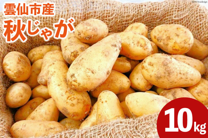 
【期間限定発送】 じゃがいも 雲仙市産 秋じゃが 10kg［北串 秋・冬収穫じゃがいも各種］ [トトノウ 長崎県 雲仙市 item1418] ジャガイモ 秋じゃがいも 野菜 10キロ 期間限定 長崎県産
